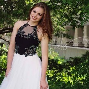Black/White Princess Prom Dress